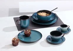 Ritzenhoff & Breker Kaffeetasse BALI 6er Set Steingut blau