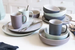 Ritzenhoff & Breker Pastaschale JASPER 4er Set grau/ weiß