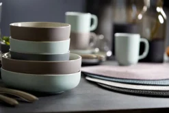 Ritzenhoff & Breker Pastaschale JASPER 4er Set grau/ weiß