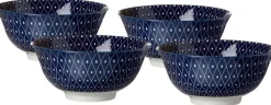 Ritzenhoff & Breker Schale ROYAL REIKO 4er Set blau/ weiß