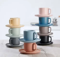 Ritzenhoff & Breker Tasse JASPER 6er Set - je 240 ml schwarz