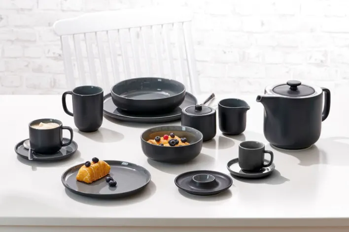 Ritzenhoff & Breker Tasse JASPER 6er Set - je 240 ml schwarz