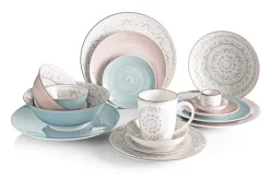 Ritzenhoff & Breker Teller flach VALENCIA blau/ grau