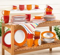 Ritzenhoff & Breker Teller flach DOPPIO 6er Set rot