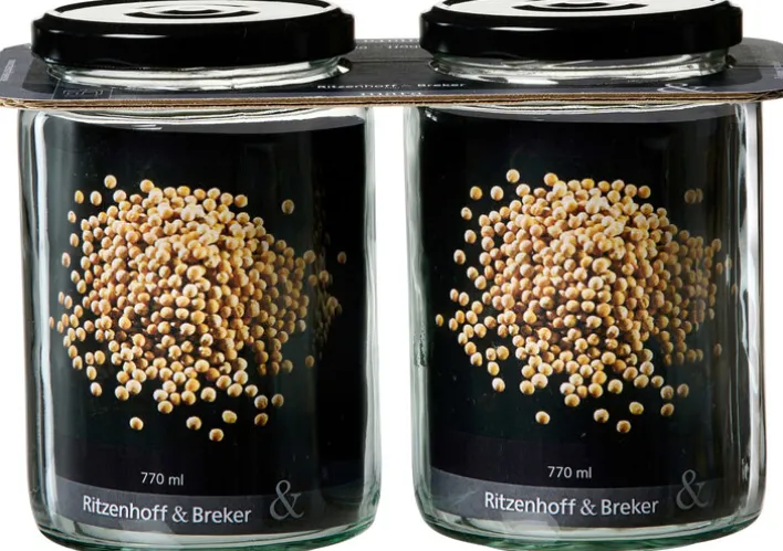 Ritzenhoff & Breker Vorratsglas MARA 2er Set 770 ml Glas rund