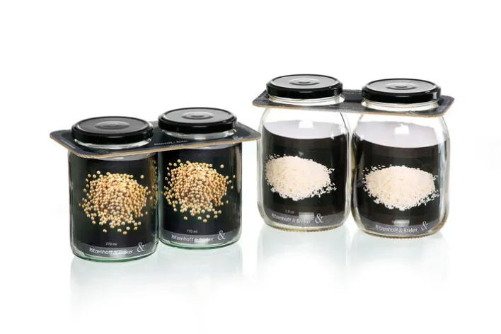 Ritzenhoff & Breker Vorratsglas MARA 2er Set 770 ml Glas rund