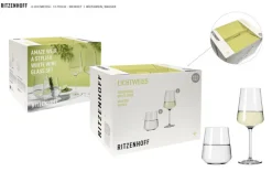 RITZENHOFF Wasser- und Weißweingläser-Set LICHTWEISS 12-teilig Kristallglas