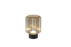 RL Akku LED Tischlampe LORD schwarz /amber