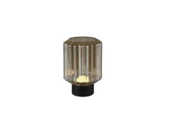 RL Akku LED Tischlampe LORD schwarz /amber