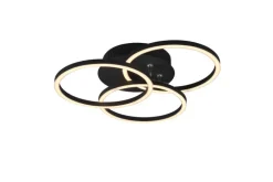 RL LED Deckenlampe CIRCLE schwarz