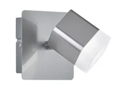 RL LED Wandleuchte mit Spot ROUBAIX nickelfarbig