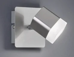 RL LED Wandleuchte mit Spot ROUBAIX nickelfarbig