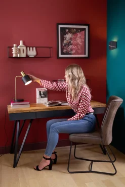 RL Retrofit Tischlampe ADAM schwarz /messingfarbig