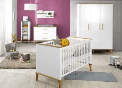 roba Babybett PAULINE weiß/ braun