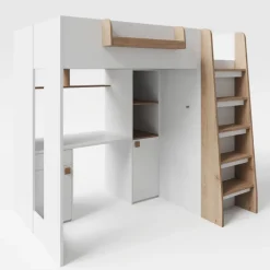 roba Hochbett SMALL WORLD ARTESANA weiß/ braun