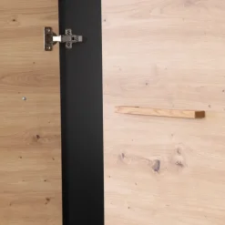 roba Kinder-Drehtürenschrank LENN anthrazit/ braun