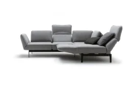 ROLF BENZ Ecksofa MERA 267 x 192 cm Stoffbezug signalgrau