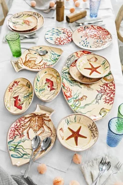 ROSE & TULIPANI Dessertteller SEA LIFE Fisch 2er Set