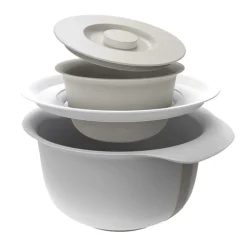 rotho Rührschüssel-Set FRESH Kunststoff Cool grau
