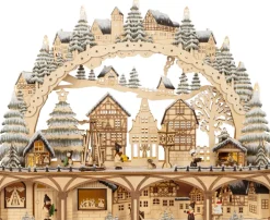 SAICO Lichtobjekt WEIHNACHTSMARKT 60x48x12 cm