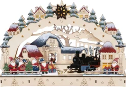 SAICO Lichtobjekt WICHTELBAHNHOF 44,5x30x8 cm