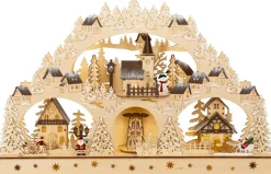 SAICO Lichtobjekt WINTERDORF 58x10x37 cm