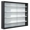 Sammlervitrine STEFAN 80x60x9,5 cm Schwarz/Weiß