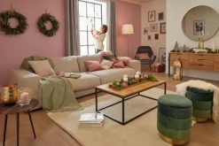 Schaffell UNIKAT ISLAND 60 x 85 cm altrosa