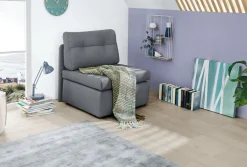 Schlafsessel TUNA 85 x 82 cm Stoffbezug dunkelgrau