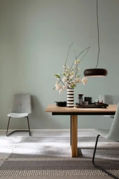 SCHÖNER WOHNEN-Kollektion LED Pendelleuchte WOOD 40 cm schwarz