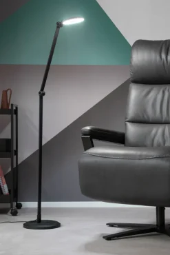 SCHÖNER WOHNEN-Kollektion LED Stehlampe OFFICE 128 cm schwarz