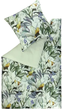 SCHÖNER WOHNEN-Kollektion Satin-Bettwäsche BIRDS 135 x 200 cm mehrfarbig