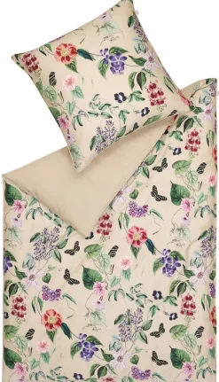 SCHÖNER WOHNEN-Kollektion Satin-Bettwäsche BLOSSOM 135 x 200 cm beige