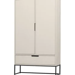 Schrank SILAS 85 x 149 cm Kiefer massiv im Farbton Staub