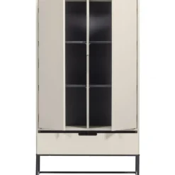 Schrank SILAS 85 x 149 cm Kiefer massiv im Farbton Staub