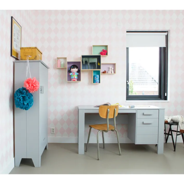 Schreibtisch DENNIS 141 x 74 cm hellgrau