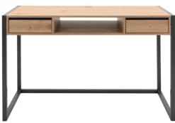 Schreibtisch DENVER 120 x 60 cm anthrazit/ Artisan Oak