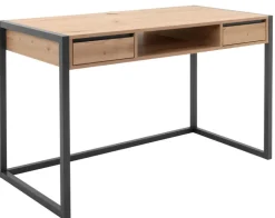 Schreibtisch DENVER 120 x 60 cm anthrazit/ Artisan Oak