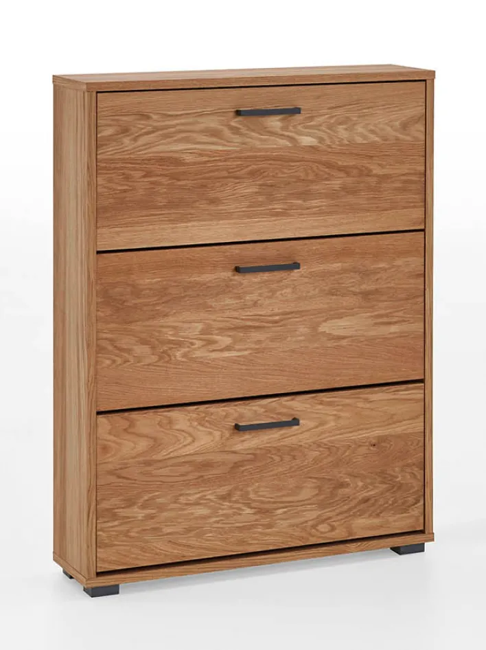 Schuhschrank 78 x 105 cm Eiche furniert/geölt