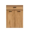 Schuhschrank LIDO 80 x 108 cm Astige Eiche massiv naturbelassen geölt