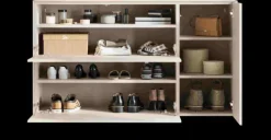 Schuhschrank MINEO 137 x 78 cm kaschmir-grau