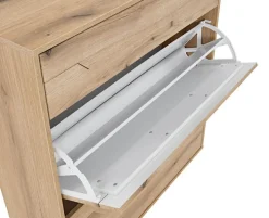 Schuhschrank PERADO 94 x 100 cm braun-Eiche Evoke Dekor