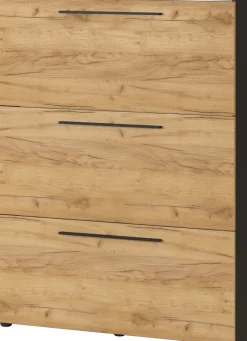 Schuhschrank SARAH 100 x 129 cm Braun/Graphit