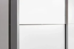 Schwebetürenschrank CHANCE 170 x 195 x 59 cm Nachbildung weiß