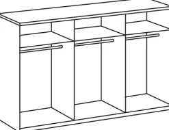 Schwebetürenschrank ERNIE weiß