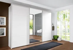 Schwebetürenschrank ERNIE weiß