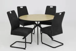 Schwingstuhl KERSTIN schlamm/Gestell schwarz