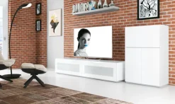 Sekretär MODENA 75 x 114 x 38 cm weiß