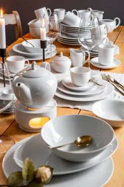 Seltmann Weiden Kaffeebecher RONDO LIANE 6er Set weiß