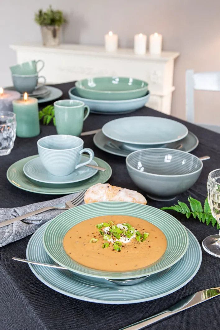 Seltmann Weiden Kaffeetasse BEAT COLOR GLAZE 6er Set perlgrau